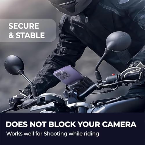 Image of Adjustable Bike Phone Holder Bracket, Universal Mount, Fits Phones 60mm-100mm Wide