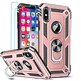 LeYi Compatible for iPhone Xs Max Case (Not Fit iPhone Xs) with Tempered Glass Screen Protector...