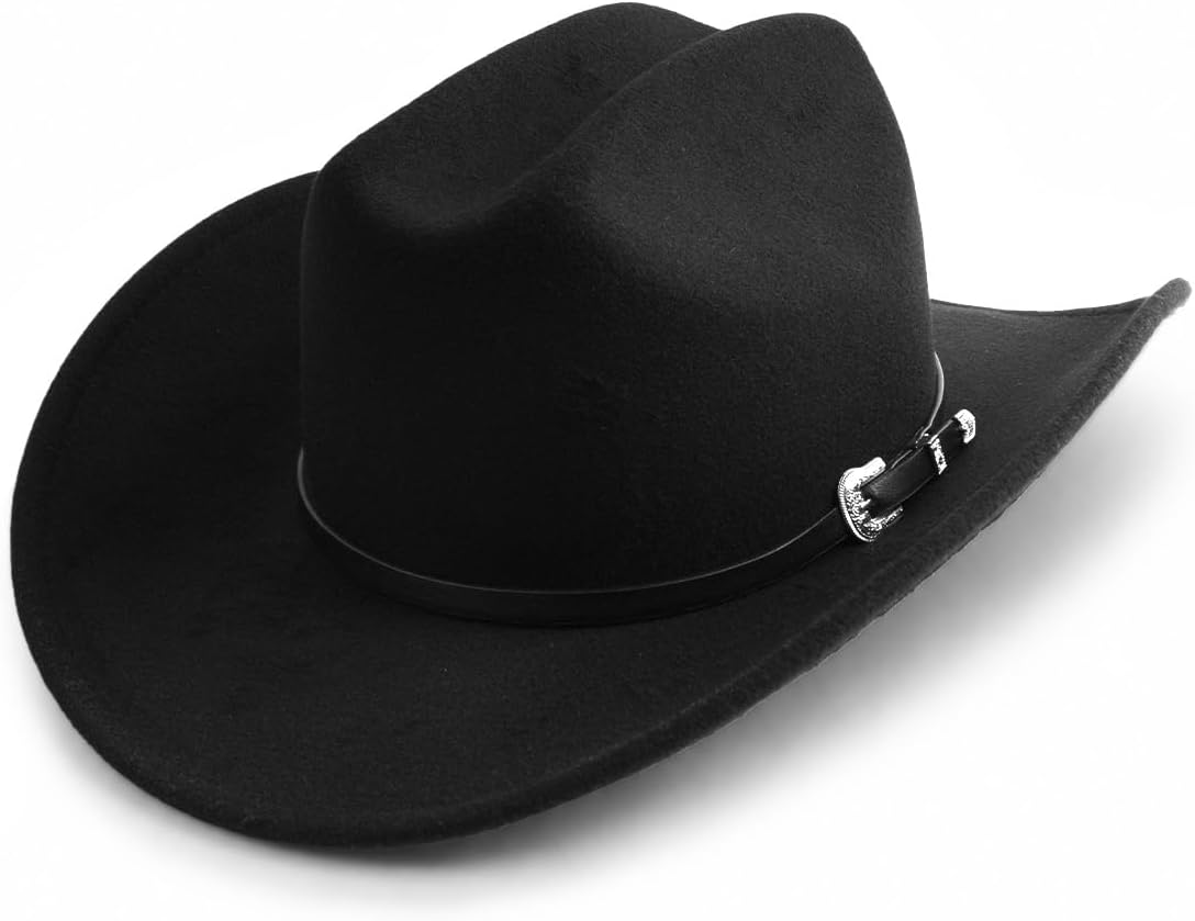 Zylioo XXL XL L Cowboy Hat for Men Women, Big Head Western Felt Cowgirl Hat
