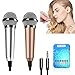 (2pack) Mini Microphone Tiny Microphone for Mobile Phone Laptop Notebook Apple iPhone Sumsung Androidï¼ˆSilver+Rose Goldï¼‰