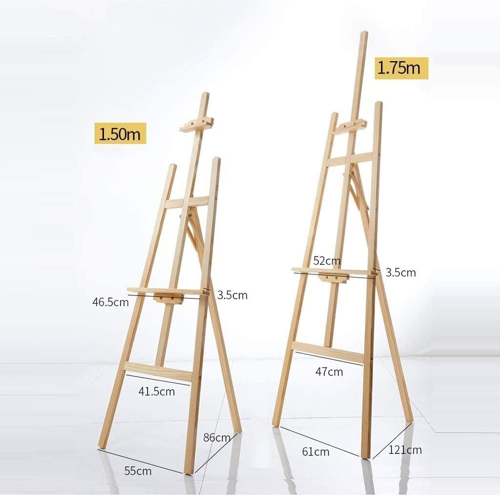 Caballete De 1,5 M/1,75 M, Caballete Plegable De Pie con Forma De A, Ideal para Pintar, Dibujar Y Exhibir Artesanías.,