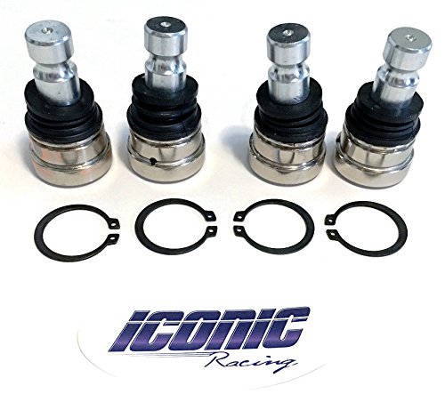 Iconic Racing Front Ball Joint Joints Set Upper and Lower Qty. 4 Fits 13-16 Polaris Ranger 900 XP/Diesel/Crew
