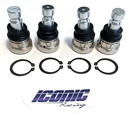 rzr 900 xp ball joints - Iconic Racing Front Ball Joint Joints Set Upper and Lower Compatible with Polaris RZR 570 800 900 S 4 XP All Models