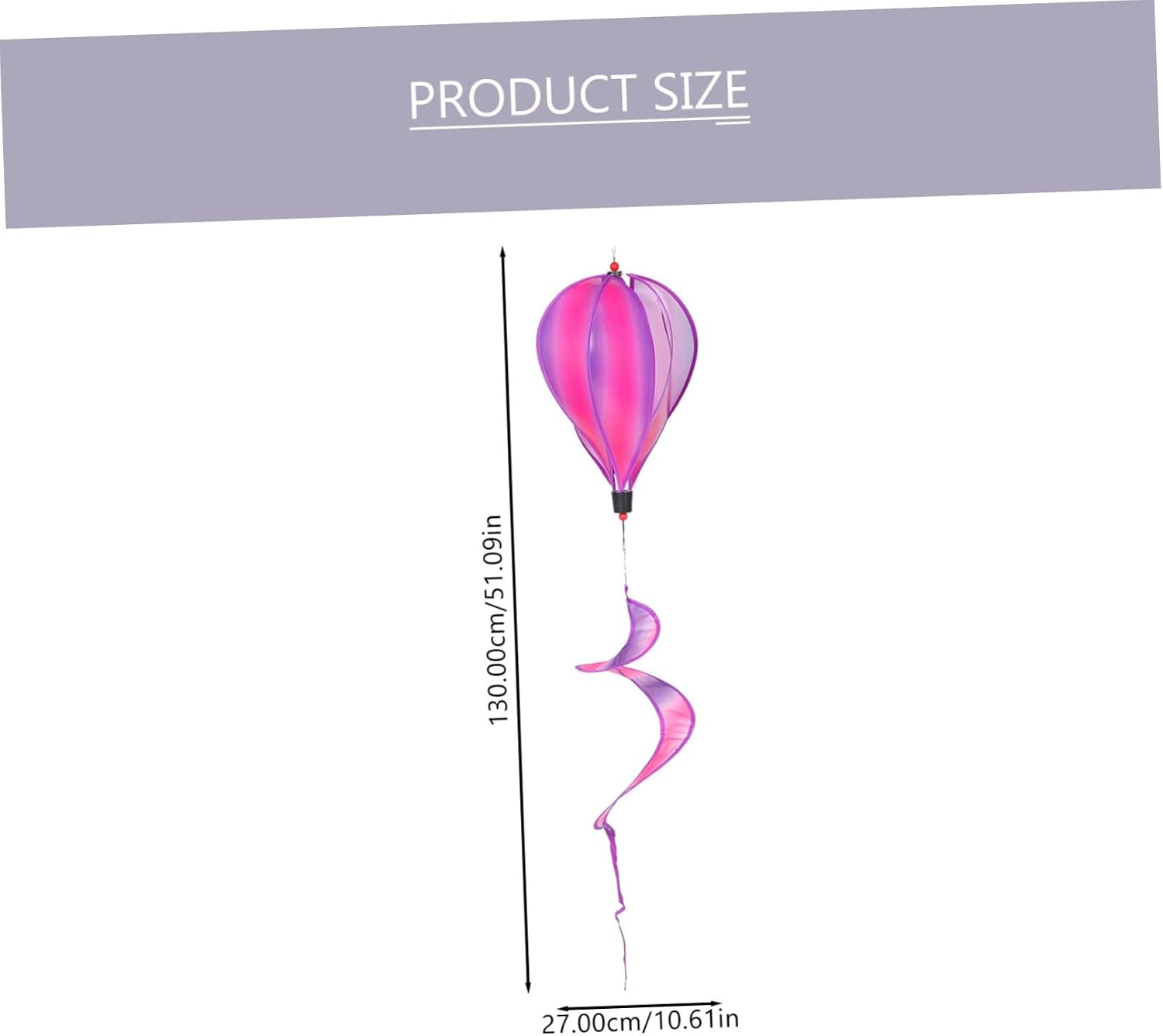 Kisangel 3pcs Hot Air Balloon Windmill Decor Rainbow Hanging for Garden Patio and Outdoor Ornaments Creative Design for
