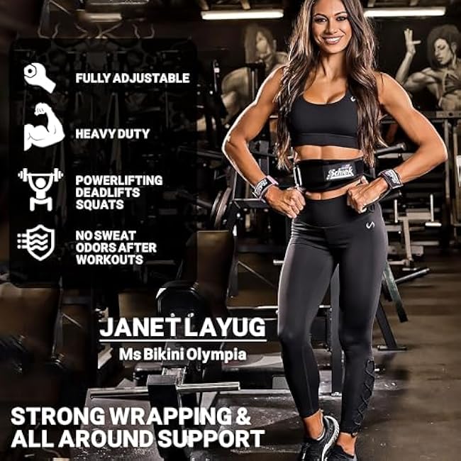 Schiek Sports Model 2004 Nylon 4 3/4 Weight Lifting Belt - Black