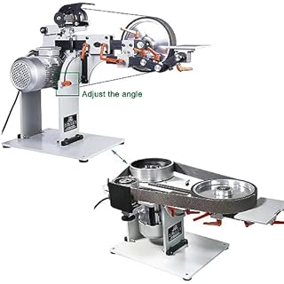 HayWHNKN 2x72 inch Belt Grinder Knife Making Belt Sander with 3 Grinding Wheel(Reversible Base) Knife Grinder Machine with VFD 1500W 220V