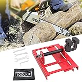 🎄【PREMIUM MATERIAL】- Das vertikale Kettensägenwerk ist aus hochwertigem Stahl gefertigt und verfügt über eine Aluminiumkonstruktion, es hält starker Beanspruchung und Abnutzung stand, sichere Holzschneidwerkzeuge