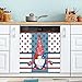 4 lipca patriotyczny amerykański uroczy krasnal zmywarka magnetyczna osłona na lodówkę panel kalkomania dekoracja do szafki kuchni pralni prezent 58 cm x 66 cm