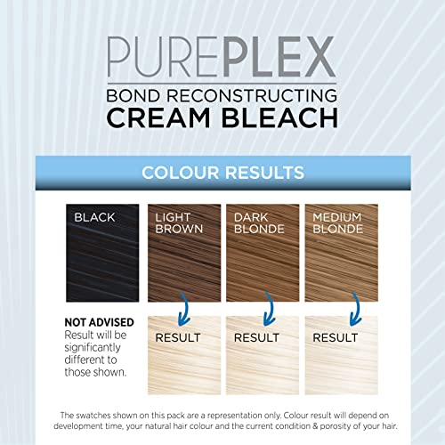 Knight & Wilson PLX-CB-80 Pureplex Cream Hair Bleach. Powder Free. Bond Reconstructing. Up To 8 Of Lift, Protects & Repairs During Lightening. Complete Bleaching Kit thumb #6