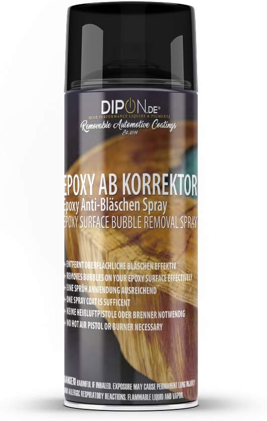 DIPON Epoxy Resin Anti-Bubble Corrector Spray, Effectively Removes Air Bubbles from Epoxy Resin Surfaces, 400 ml