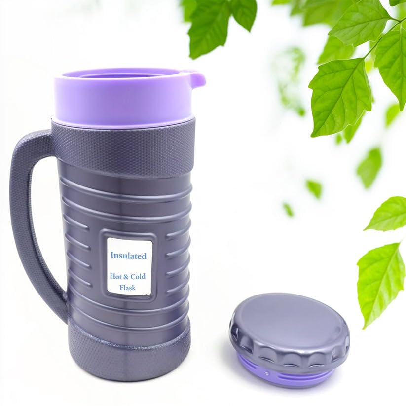 Image of Stainless Steel Thermos Flask (Multiple Sizes) | Insulated Travel Mug for Coffee, Tea & Hot /Cold Beverages | Leak-Resistant Thermal Bottle for Office, Travel & Outdoor Use (1 Piece)