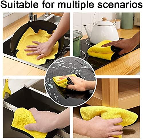 Image of Heavy Microfiber Cloth for Car Cleaning and Detailing, Dual Sided, Extra Thick Plush Microfiber Towel Lint-Free, 40cm x 40cm, (Pack of 2) 500 GSM