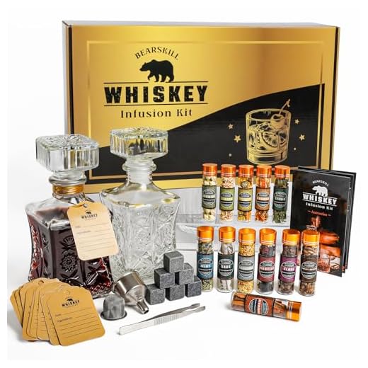 Whiskey Infusion Kit, DIY Whiskey Making Kit for Infusing Bourbon, Rye, Gin, Vodka, Tequila, Rum with Custom Botanicals, Whiskey Gifts for Men, Perfect Alcohol Infusion Kit for Whiskey Lovers