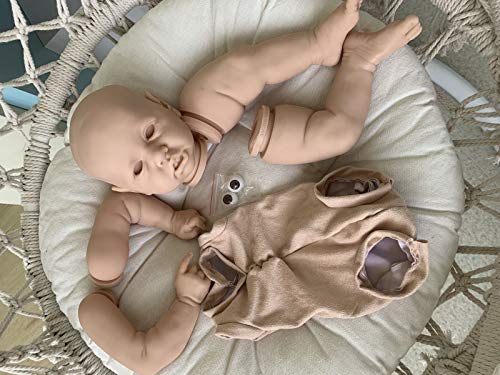 SPFTOY 23inch DIY Kit Reborn Beliebte Puppe Kit, Sehr Weich Real Touch Frische Farbe Unbemalte Unbehandelte Puppenteile – Bild 3