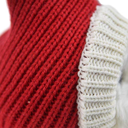 Christmas Dog Hat Costume For Large Medium Dog Warm Winter Dog Hat Neck Ear Warmer Headband Protector For Golden Retriever Labrador(Small, Red) #TOP5