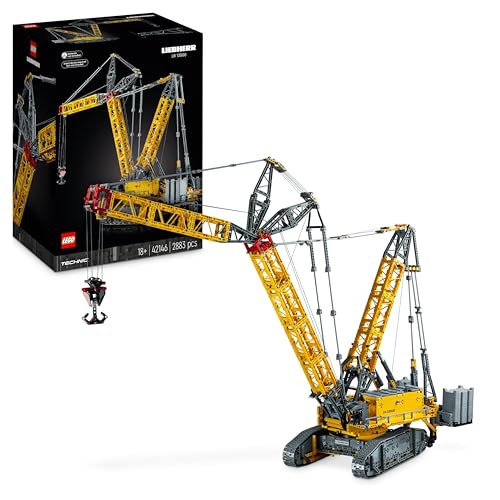 LEGO 42146 Technic Set Grúa sobre Oruga Liebherr LR 13000, Construye el Vehículo teledirigido definitivo con Control+ App, Sistema de Cabestrante y Brazo Extensible, Gran Set de Maqueta para Adultos