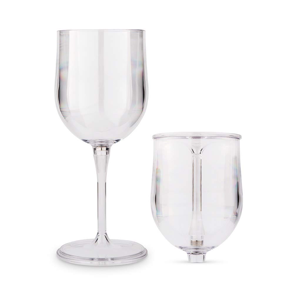 WEDDINGSTAR Portable Plastic Nesting Wine Glass – Clear