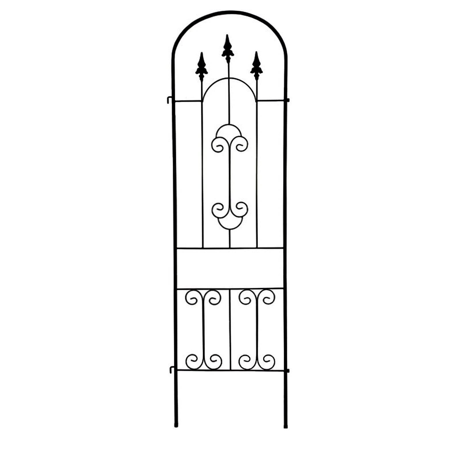 ZYFA Gartenzaun Rankgitter Garten Gartenzäune Metall Rankhilfe Vintage Zaun Gartenstecker Rasenkanten Beetzaun Pflanzenstützen wetterfestes Rankgitter für Gartendeko Deko Kletterpflanzen,Rosen,Reben