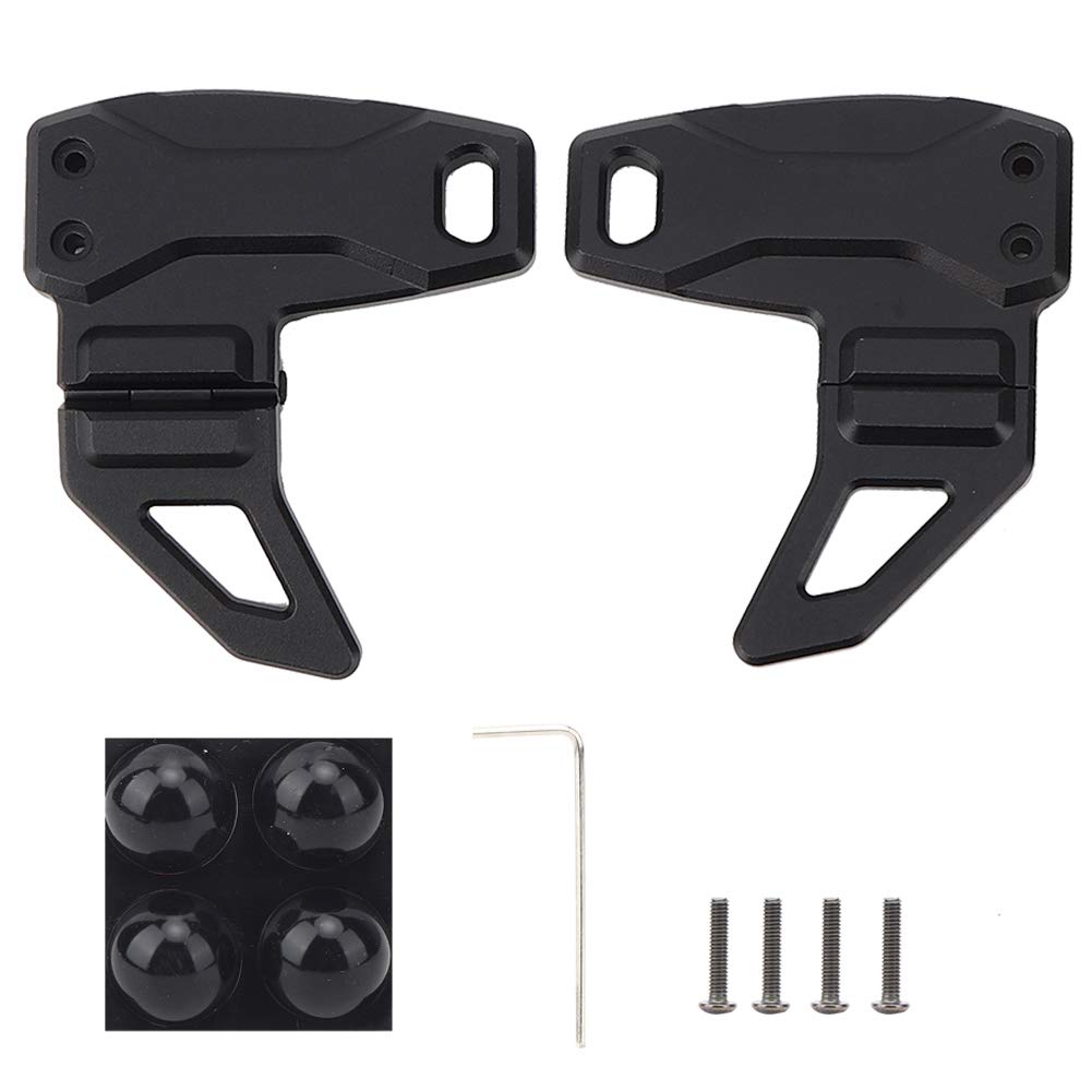 Support Radio pour FT 818ND 817ND, Support Radio en Aluminium avec Support anodisé Noir pour Le Montage, Comprend 4 Patins en Caoutchouc 4 SS 1 clé hexagonale 2