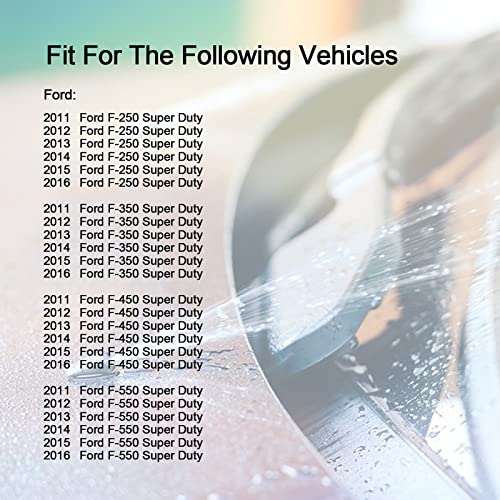 Image of Windshield Washer Hose Jet fluid Spray Nozzles repair kit Compatible with Ford 2011-2016 F250 F350 F450 Super Duty BC3Z-17K605-B BC3Z-17603-A Windshield Washer Hose