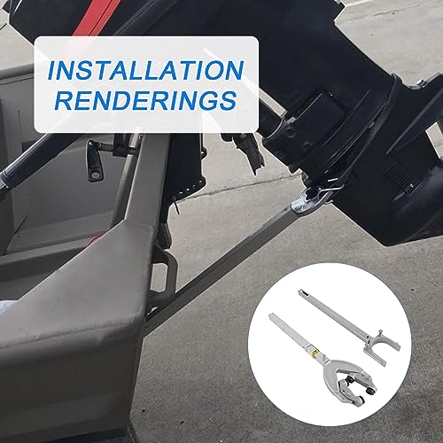 DICMIC Adjustable 27"-36" Shock Absorbing Transom Saver, Heavy Duty Head Hold Engine, Roller and Trailer Mount by DICMIC - Image 7