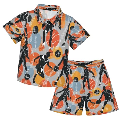 Image of Boccsty Ice Cream Drip Boy Summer Shorts Sets Hawaiian Toddler Boys T-Shirt & Pants 2 Pcs 3T-10T