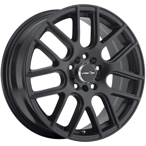18" Inch Vision 426 Cross 18X8 5X114.3(5X4.5") +40Mm Matte Black Wheel Rim #TOP2