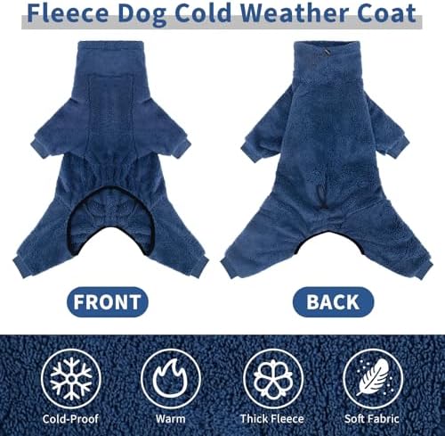 Dog Winter Coat Soft Pullover Pajamas — texture and fabric close-up