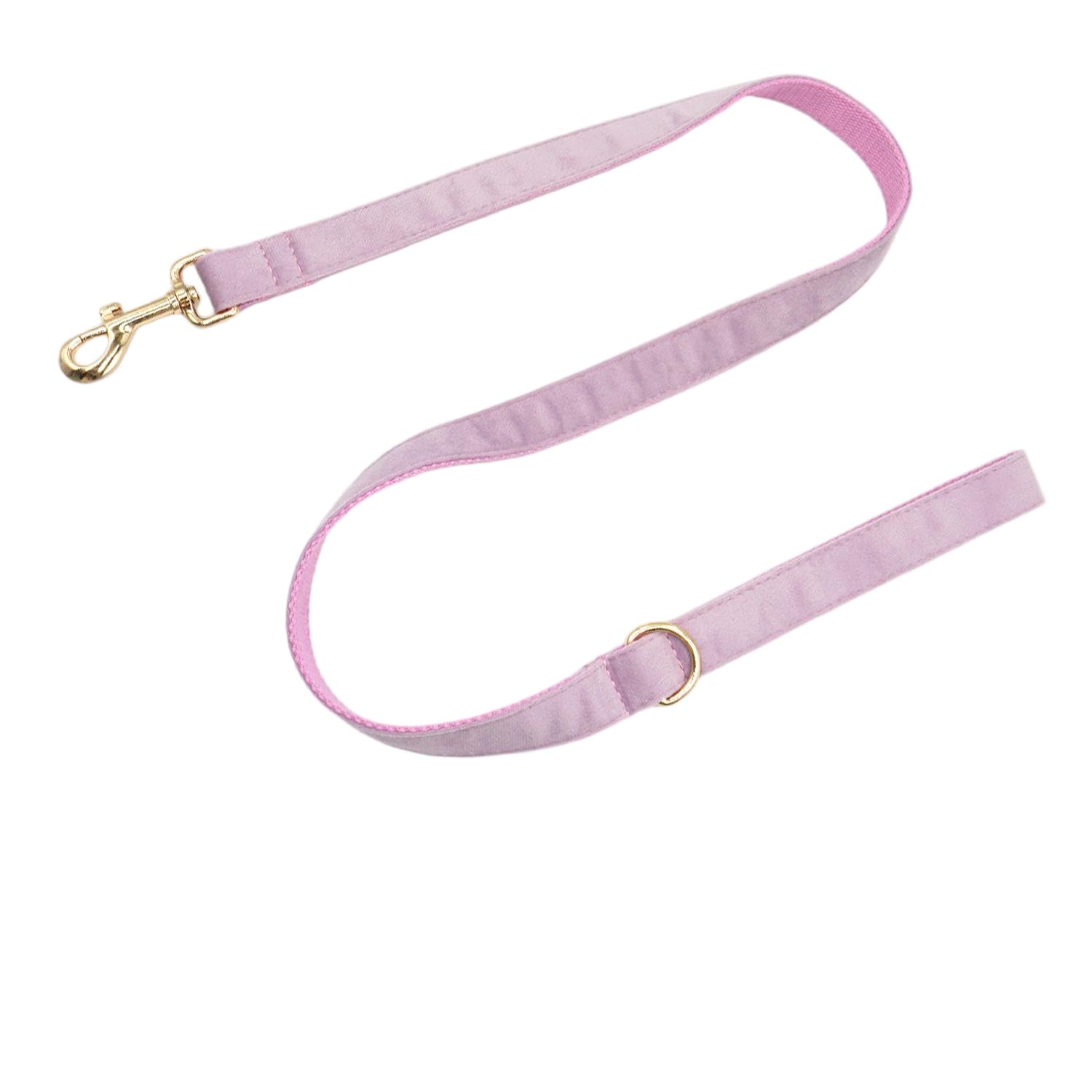 Dog Leash with Metal Clip, Multiple Colors, Width 0.82 inches, Length 3.9 feet, in the Same Color as the Collar(Lilac, Match M/L/XL Size Collar)