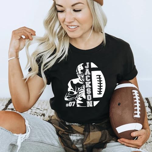 Personalized Women's Football Shirts - Game Day Mom & Lover Gift Shirts2