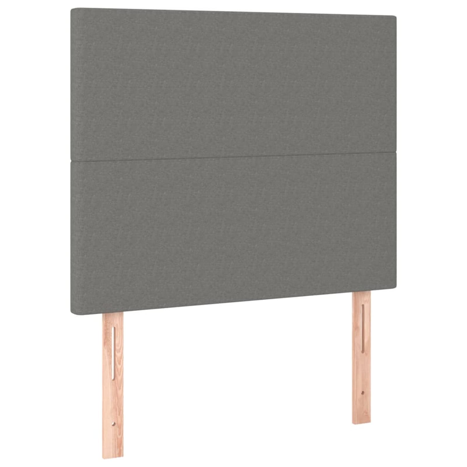 Cabeceros 2 Unidades, Cabezal De Cama, Cabezales Dormitorios Modernos, Cabecera para Cama, Cabeceira Cama, de Tela Gris Oscuro 100x5x78/88 cm