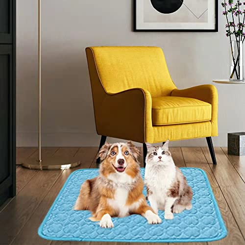 Feimax Dog Cooling Mat, Pet Summer Pads Cat Ice Silk Self Bed Sleeping Washable & Portable Cushion Home Or Outdoor For Kennel/Sofa/Bed/Floor/Car Seats Small Medium Large Dogs Cats #TOP6