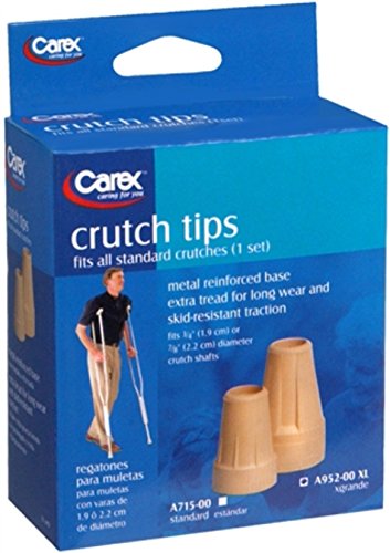 Carex Crutch Tips X-Large A952-00 2 Each (Pack of 5)