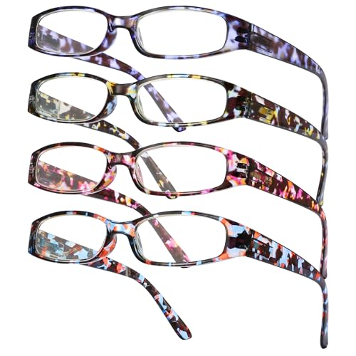 Image of Gaoye 4-Pack Readers for Women, Blue Light Blocking Reading Glasses, Stylish Reading Glasses for Women in 4 Patterns