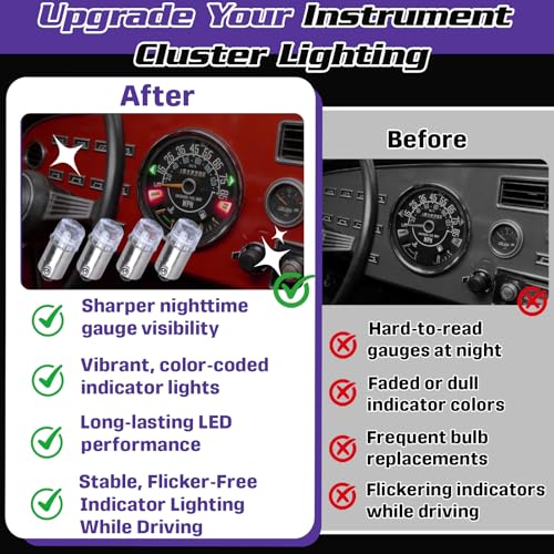 Kit 8 Lámparas LED Instrumentos Compatible Jeep CJ5 CJ7 CJ8 miniatura 6