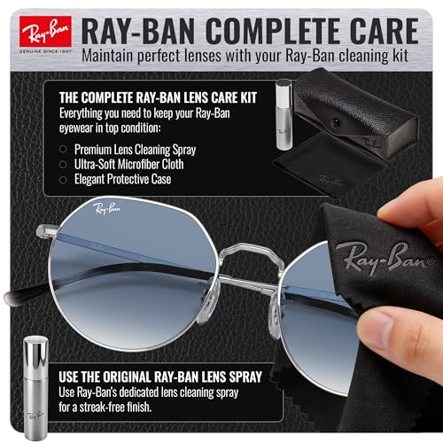 Image of Ray-Ban RB3565 JACK Square-Round Shaped Sunglasses for Men & Women with Official RAYBAN Eyewear Kit