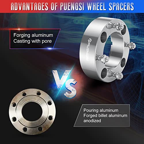 Puengsi 2 Inch Wheel Spacers 4X137 Atv Wheel Spacers For Can-Am Bombardier Outlander Commander Kawasaki Mule 110Mm Hub Bore With 10X1.25 Studs #TOP5