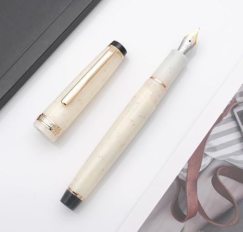 Vista 46 de JINHAO 82 Pluma Estilográfica (Rosa Transparente Rojo, Punta Fina 0.020 in)