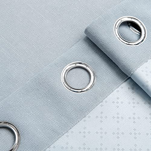 Btfortune Set Of 2 Extra Thick Blackout Curtain Panels Thermal Insulated Solid Grommet Room Darkening Cashmere Curtains/Drapes Decorative For Nursery thumb #7