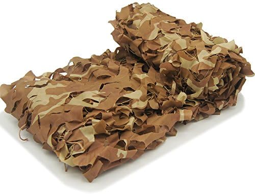 Sduck Camouflage Netting Military, Camo Netting x for Building Army Shooting Camping Hunting Hide Coverage, 3m x 4m (10ft x 13ft) Desert Yellow