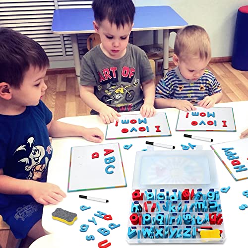 RASSE Magnetic Alphabet Letters 234 Pcs Foam Educational Alphabet Refrigerator Magnets