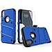 Zizo Bolt Series Compatible with iPhone X Case Military Grade Drop Tested with Screen Protector, Kickstand and Holster iPhone Xs Blue Black