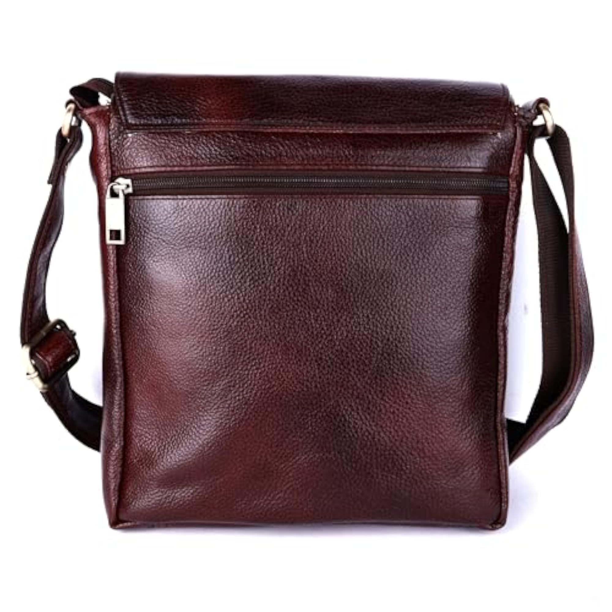 Green Hide Falcon Crest Leather Sling Messenger