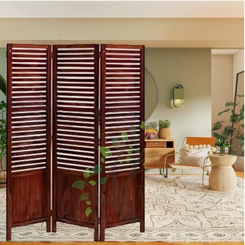 Image of Wooden Room Partition /Screen /Room Divider /Room Separator for Livng Room Bedroom Home Office Restarurant Hallway 1 Panel 30Inches Wide (3 Panel - 20 Inches Wide Each 6 Feet Height)