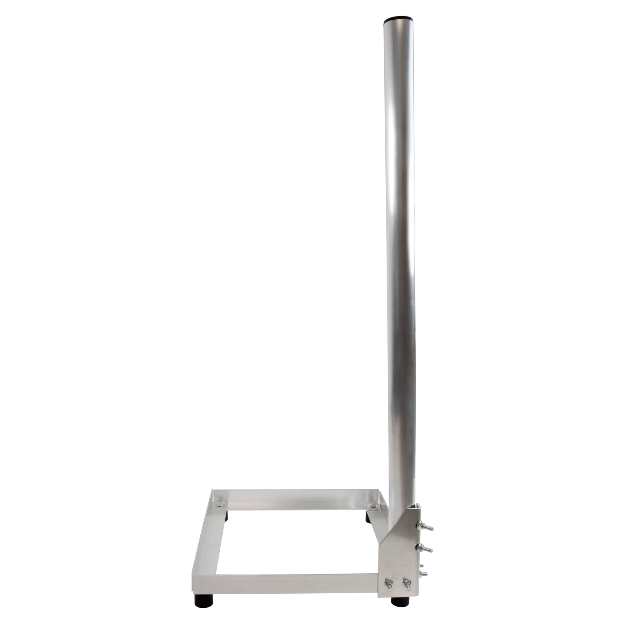 Premium X Balkonständer 40x40cm Aluminium 1m Mast Ø 50mm Eck SAT-Halter für Satelliten-Schüssel Flachdach-Ständer