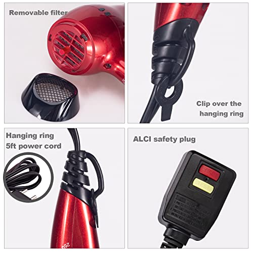 Lura Travel Hair Dryer With Diffuser And Concentrator:mini Blow Dryer With European Plug,Small Dual Voltage Portable Hairdryer With Travel Bag,Compact Lightweight 1200W Blowdryer For Men And Kids #TOP5