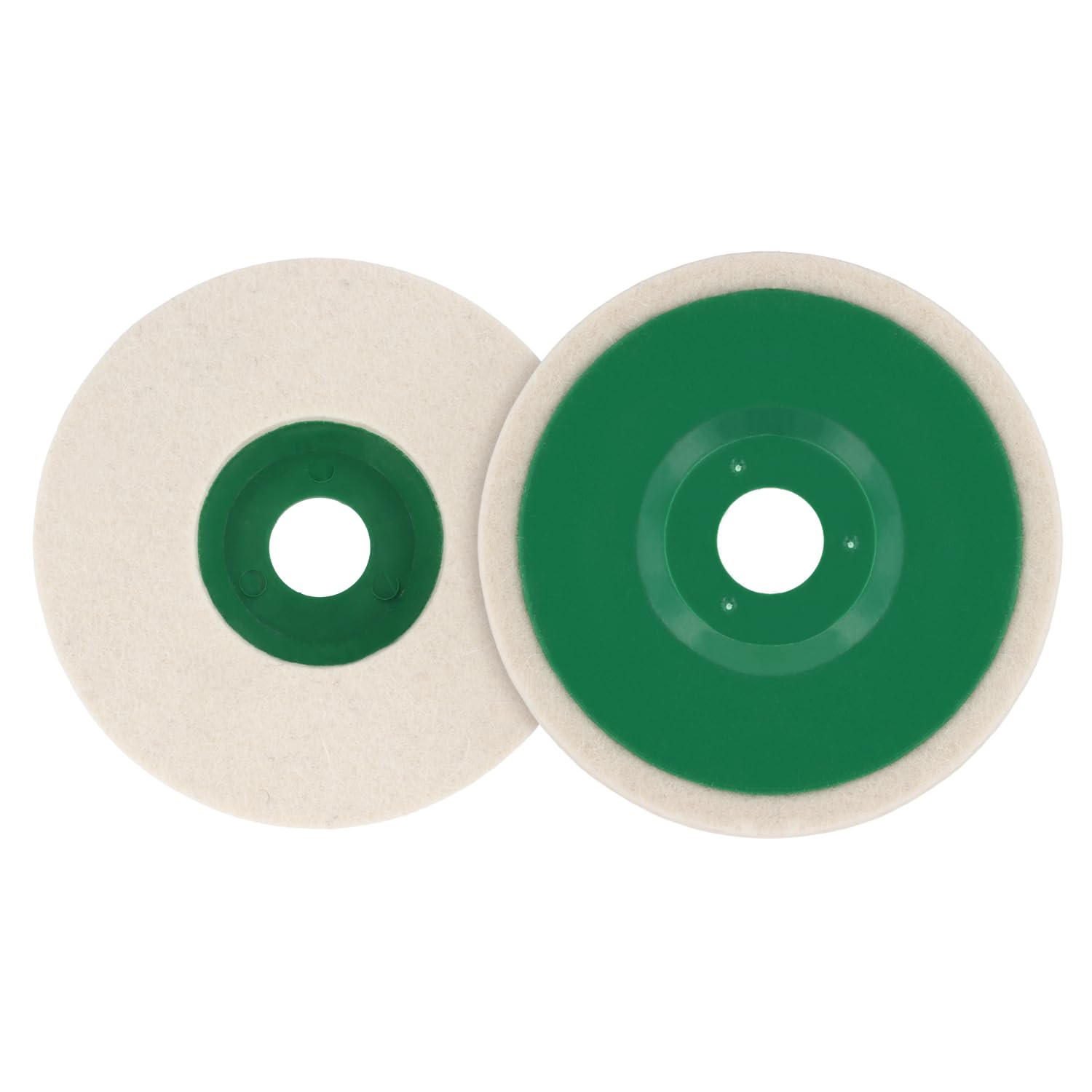 QWORK 3-częściowa tarcza polerska z filcu 125mm, tarcza polerska z filcu wełnianego, tarcze polerskie do szlifierek podwójnych, do polerowania metalu, stali nierdzewnej, drewna, kamienia