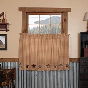 Vhc brands bingham star applique star 9385 tier set l36 x w36  urban country home decor