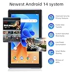 Tablet 7 inch Android 14.0 Tablet, 4GB+32GB ROM （1TB Expand）, Quad-Core, WiFi, GMS, Dual Camera, Educational, Games （Black） - Image 2