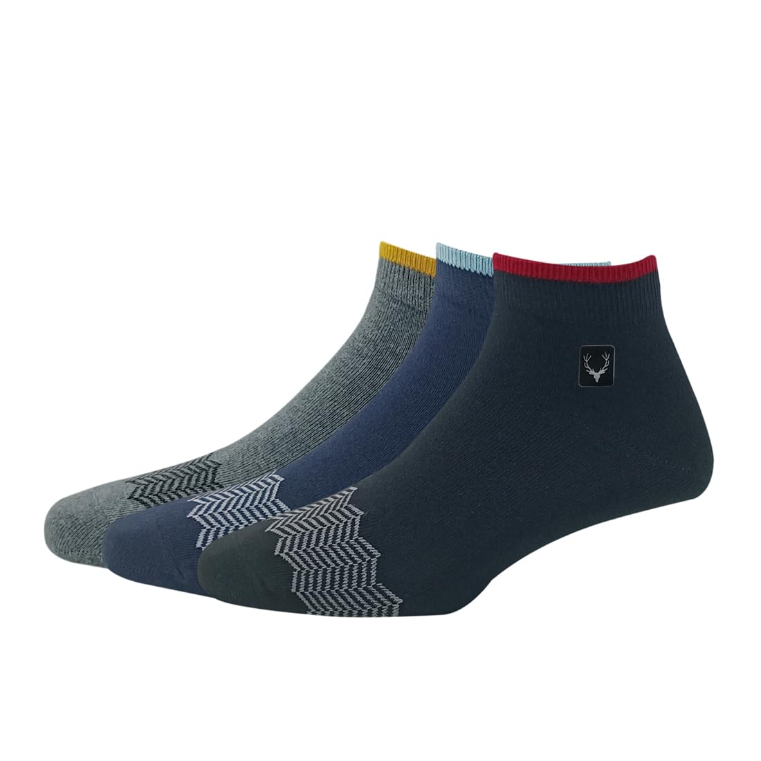 Allen Solly Men's Cotton Ankle Length Socks (Pack of 3)-Anthra Melange, Navy, Black - Review, Price and Buying Guide